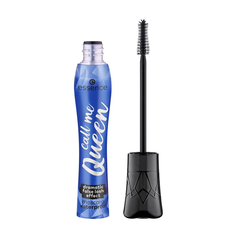 Водостійка туш для вій Essence Call Me Queen Dramatic False Lash Effect Mascara Waterproof з ефектом накладних вій, Black, 11.5 мл